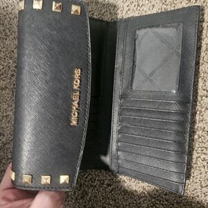 Michael Kors Black Studded Wallet